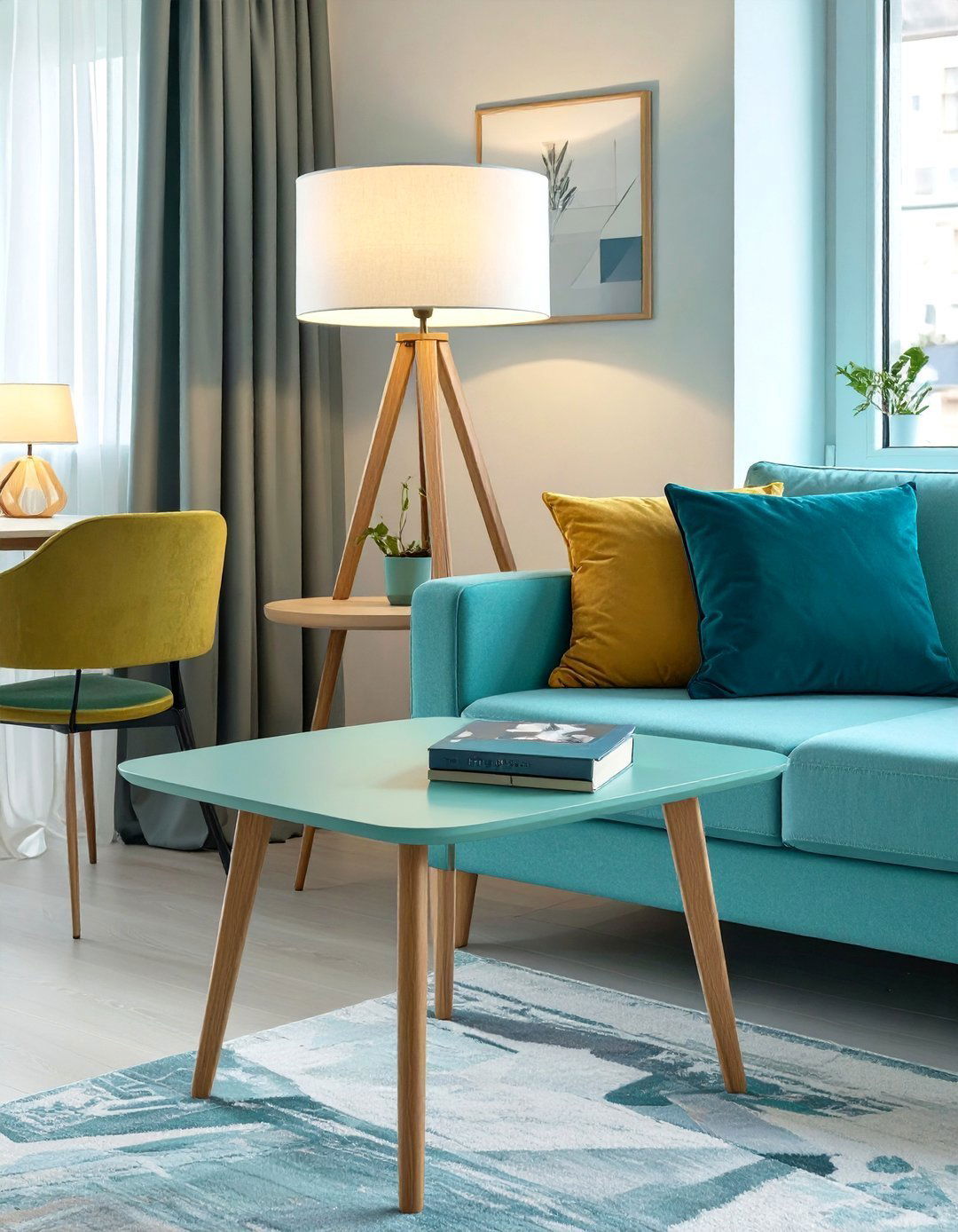 A Small Dining Table as a Side Table - 30 very small living and dining room ideas