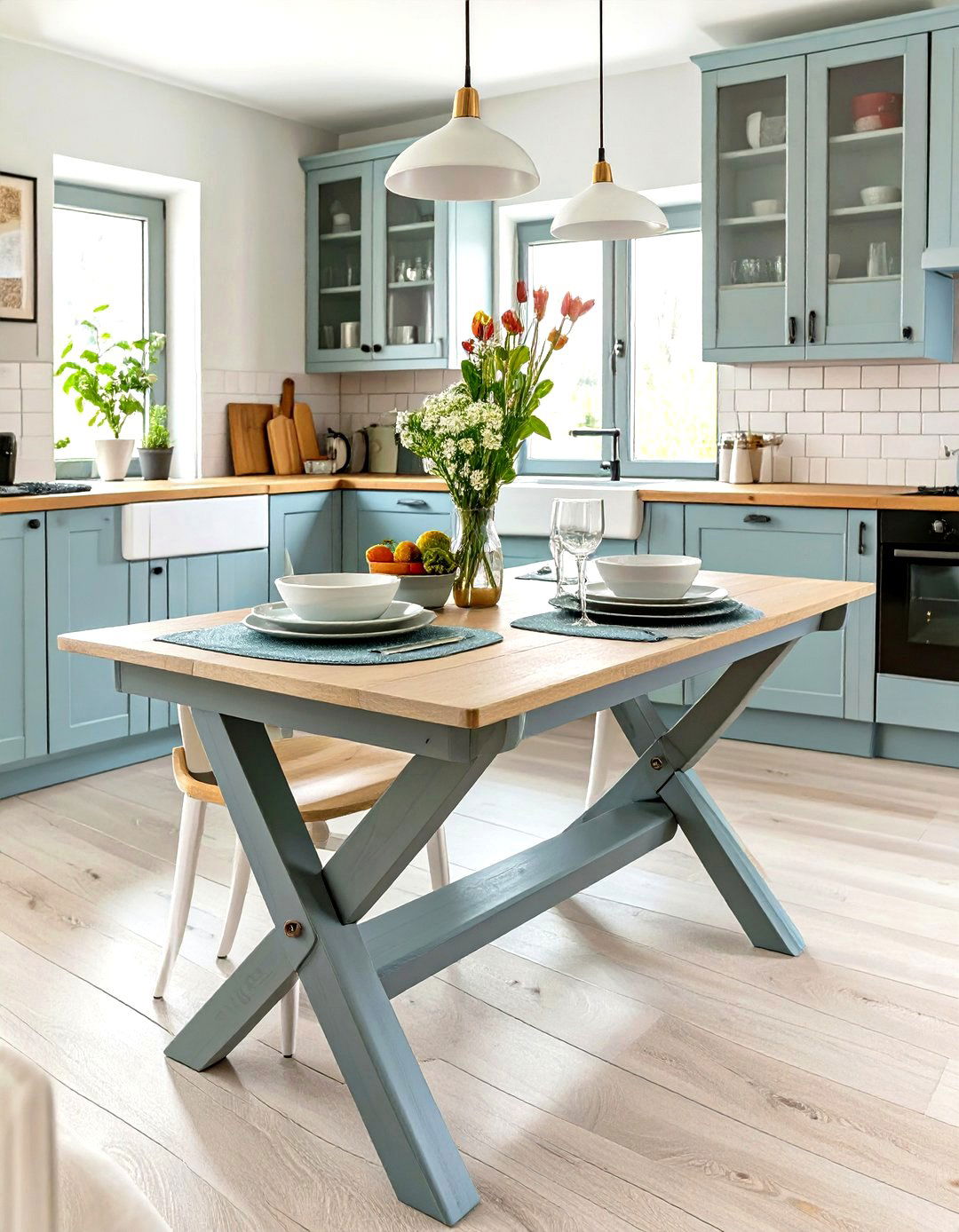 A Small Ikea GAMLEBY Gateleg Table for Flexibility - 30 small ikea kitchen ideas