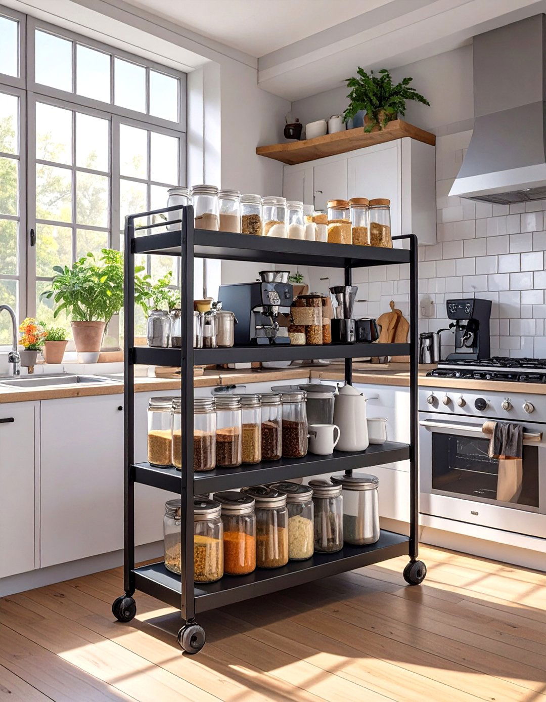 A Small Space Kitchen Cart Coffee Bar - 30 coffee bar ideas for kitchen