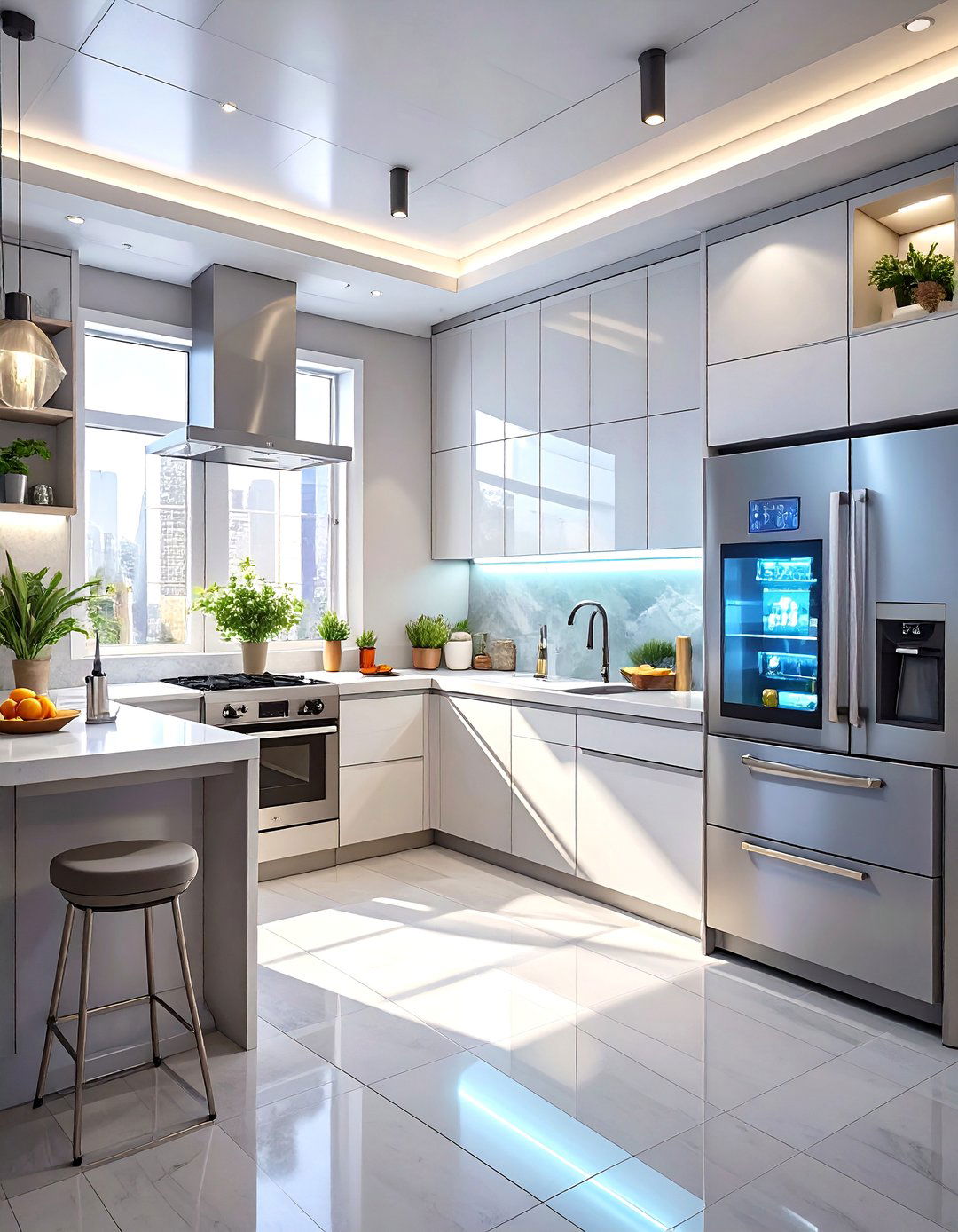A Smart Tech Integrated Kitchen - 30 free kitchen design tool ideas