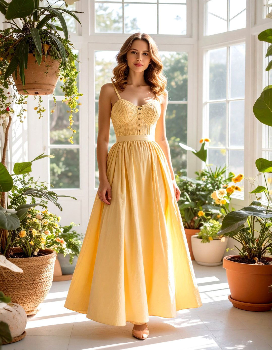A Smocked Bodice Dress - 30 baby shower guest outfit ideas