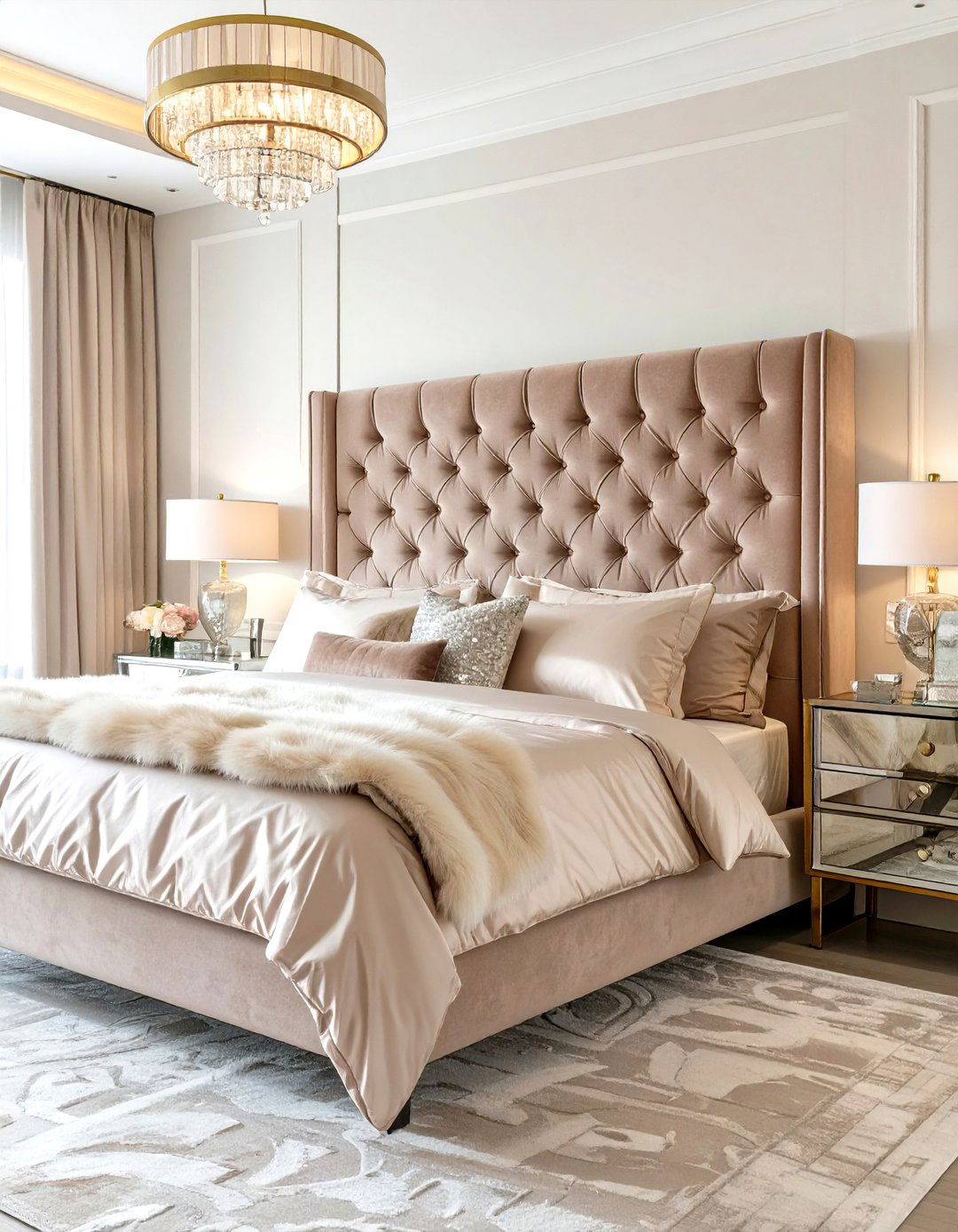 A Soft Glam Bedroom - 30 cozy neutral bedroom ideas
