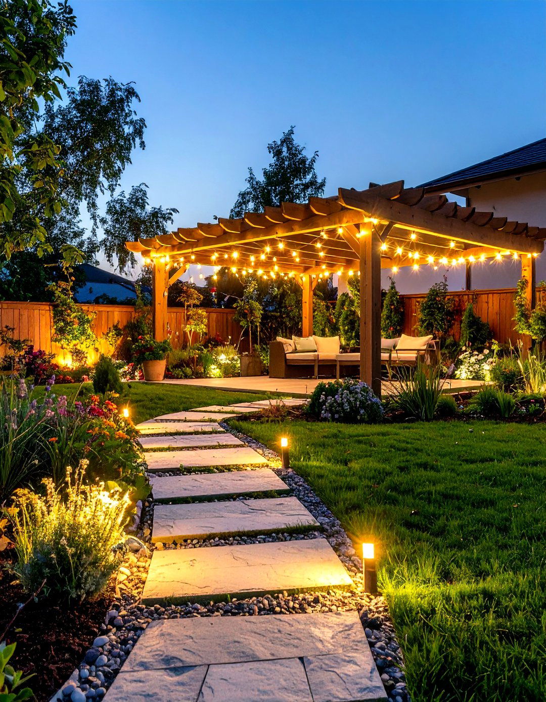 A Solar Powered Garden Light Display - 30 garden gift ideas