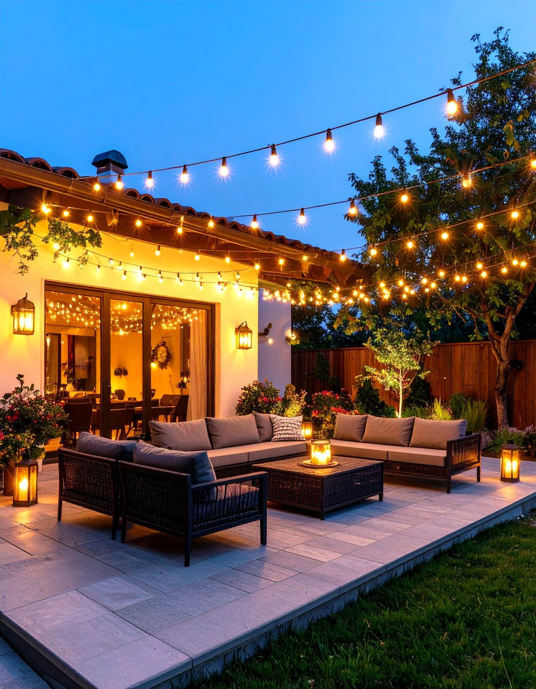 A Solar Powered Illuminated Patio - 30 diy patio ideas on a budget