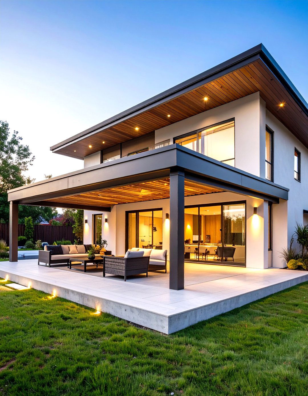 A Solid Roof Patio Cover Extension - 30 outdoor shade ideas