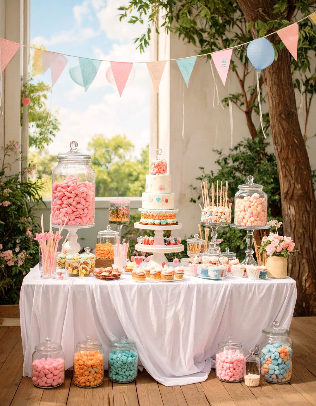 A Something Sweet is on the Way Times Two Candy Theme - 30 twin baby shower ideas