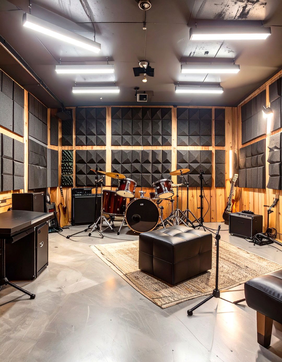 A Sophisticated Music Rehearsal Room - 30 garage room ideas