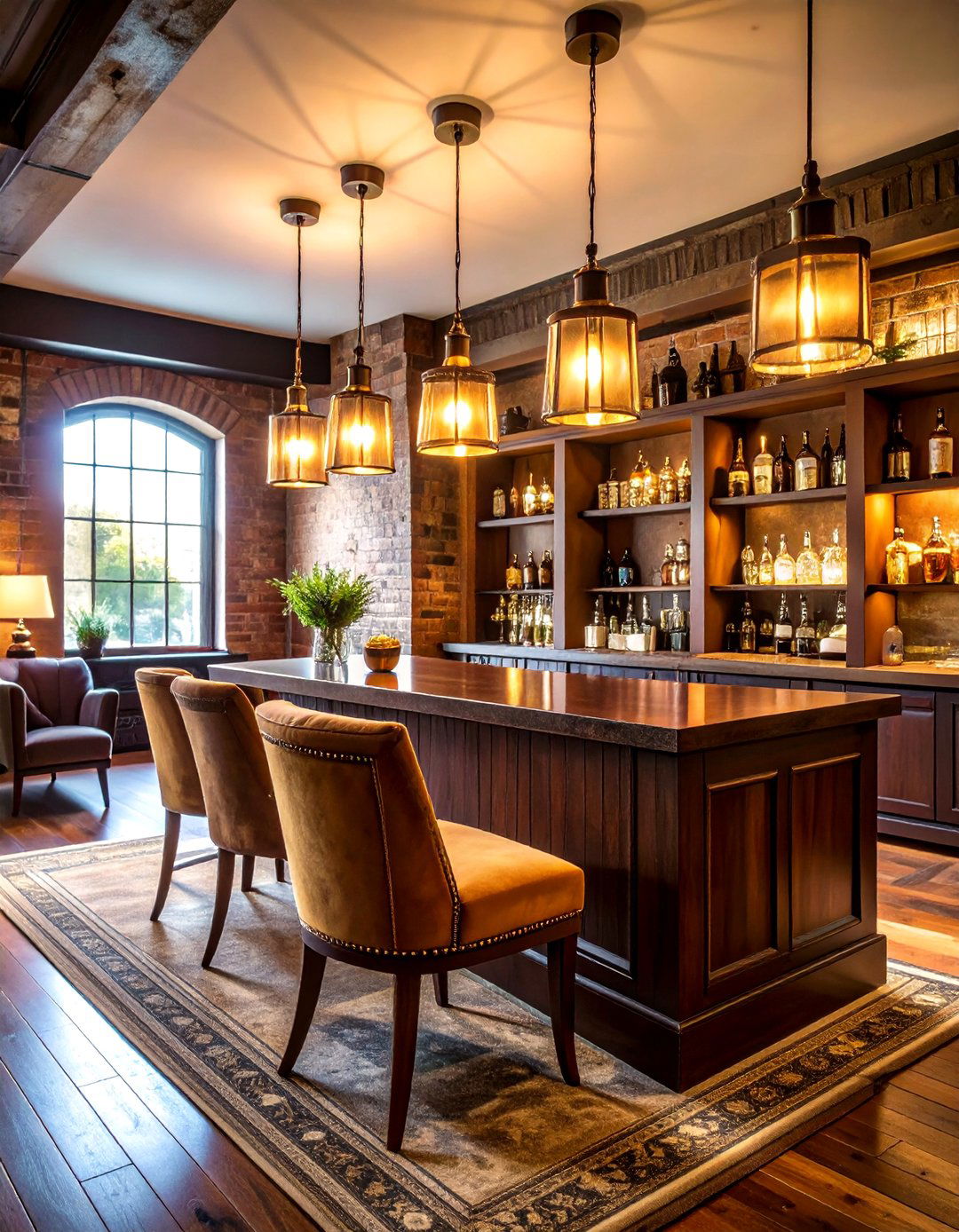 A Sophisticated Speakeasy Bar Basement - 30 ai basement remodel ideas