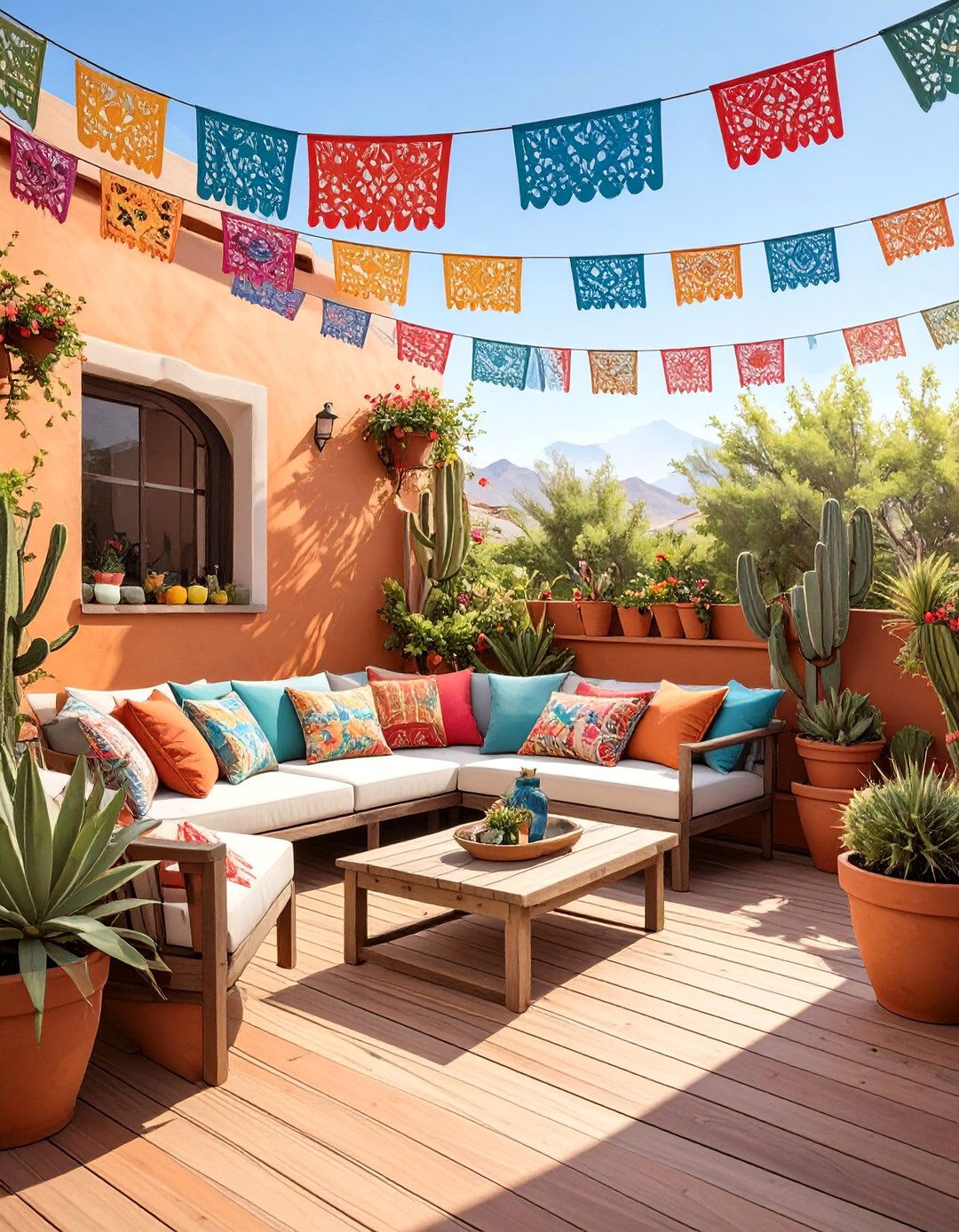 A South of the Border Fiesta Deck - 30 deck ideas on a budget