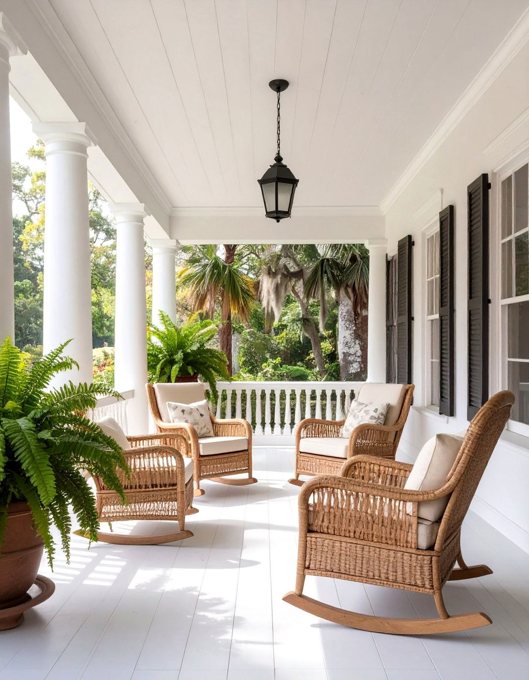 A Southern Colonial Veranda - 30 colonial interior design ideas