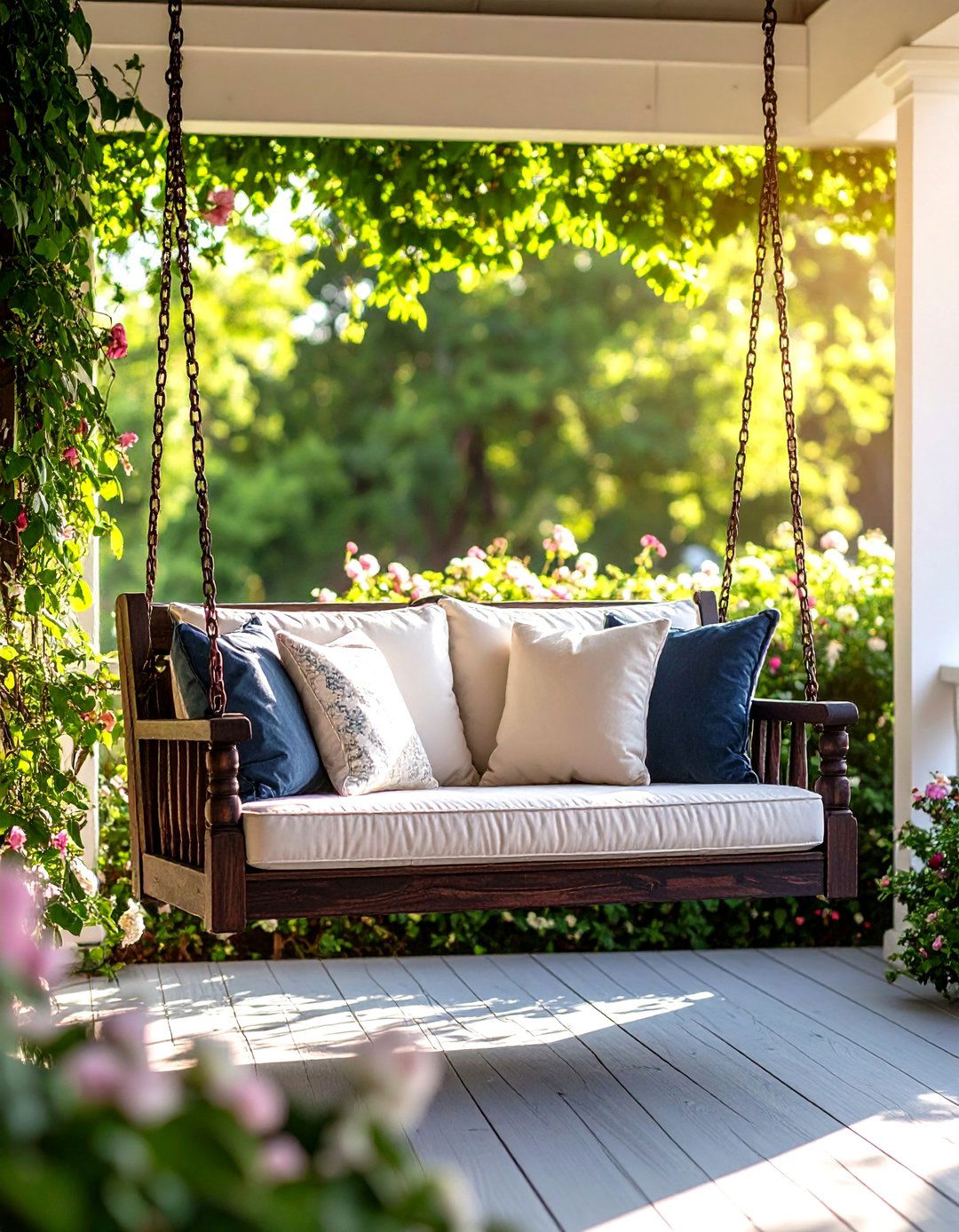 A Southern Gothic Porch Swing - 30 front porch swing ideas