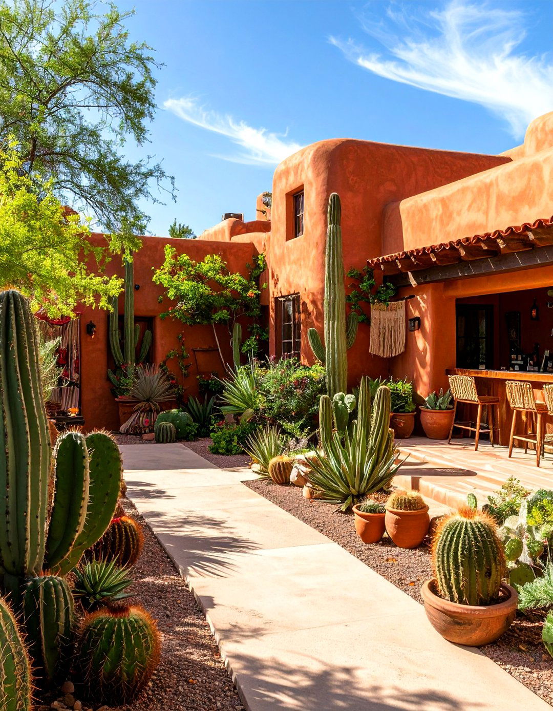 A Southwestern Adobe Style Bar - 30 backyard bar ideas
