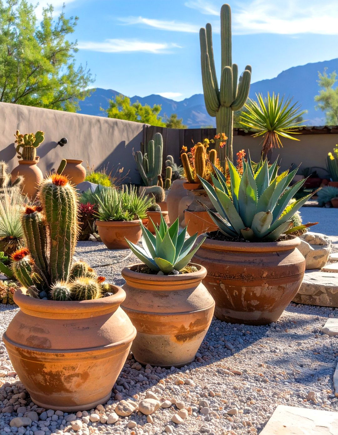 A Southwestern Desert Container Garden - 30 container garden ideas