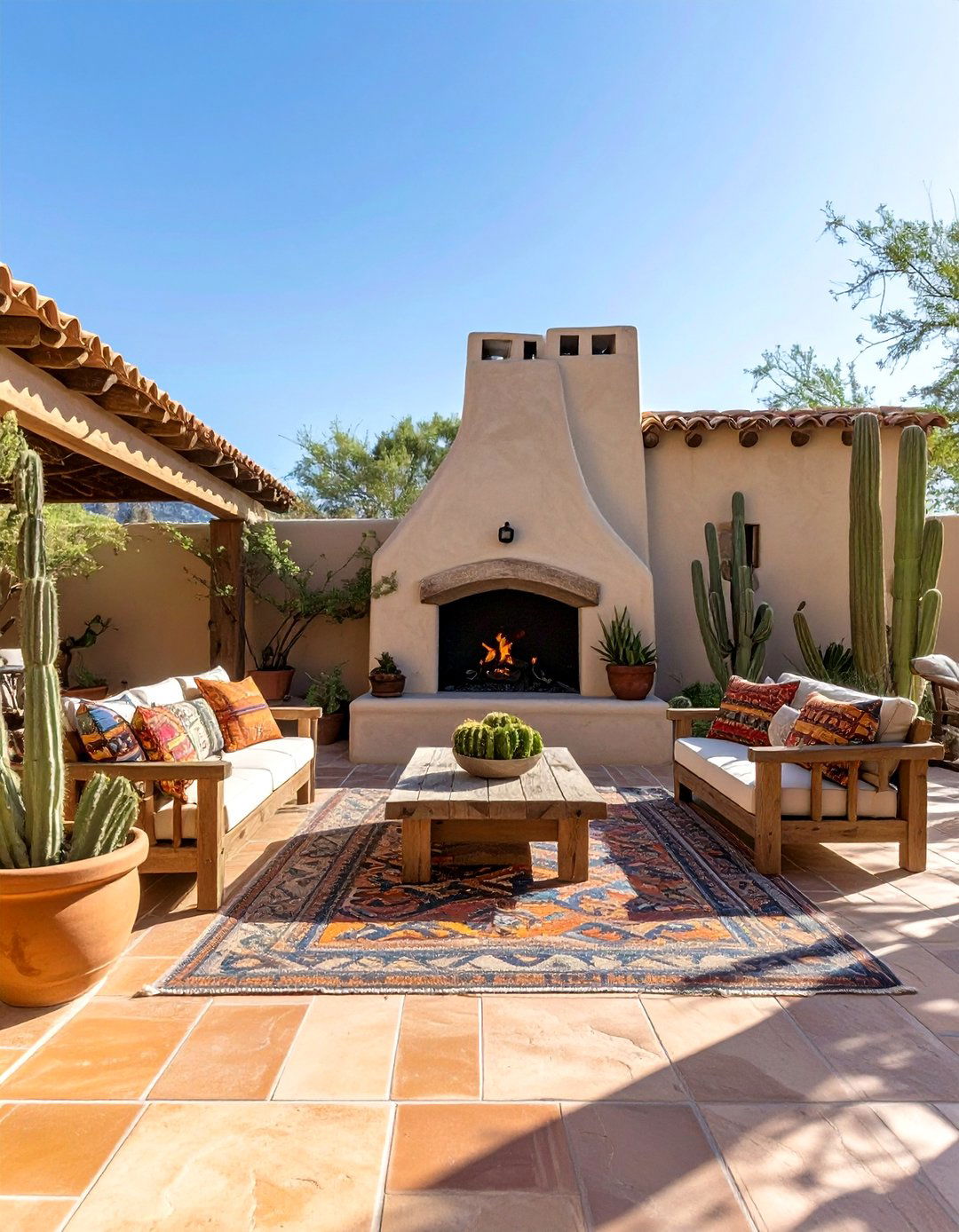 A Southwestern Desert Patio - 30 back patio designs