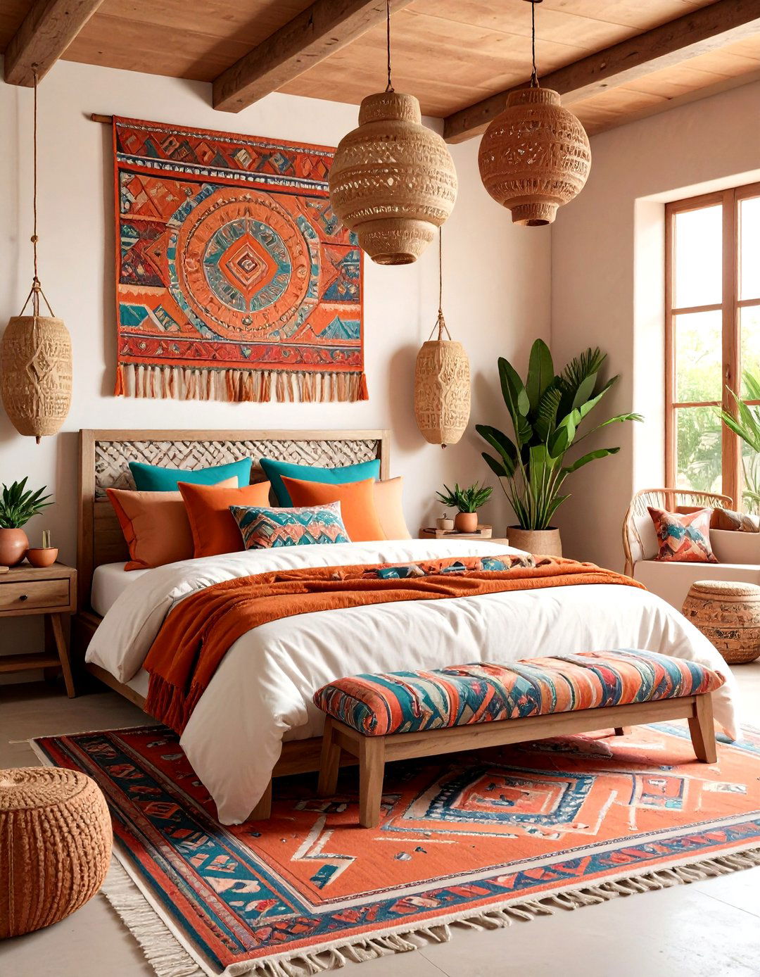 A Southwestern Inspired Boho Bedroom - 30 ai boho chic bedroom ideas