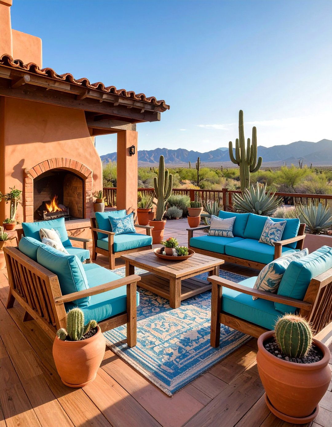 A Southwestern Style Deck - 30 backyard deck designs