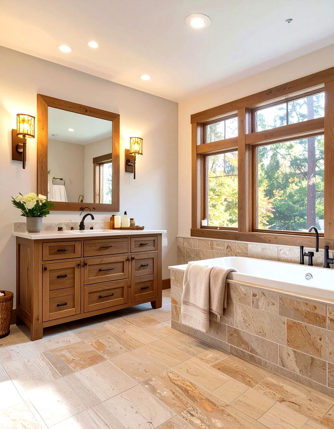 A Spa Like Craftsman Bathroom - 30 craftsman interior design ideas