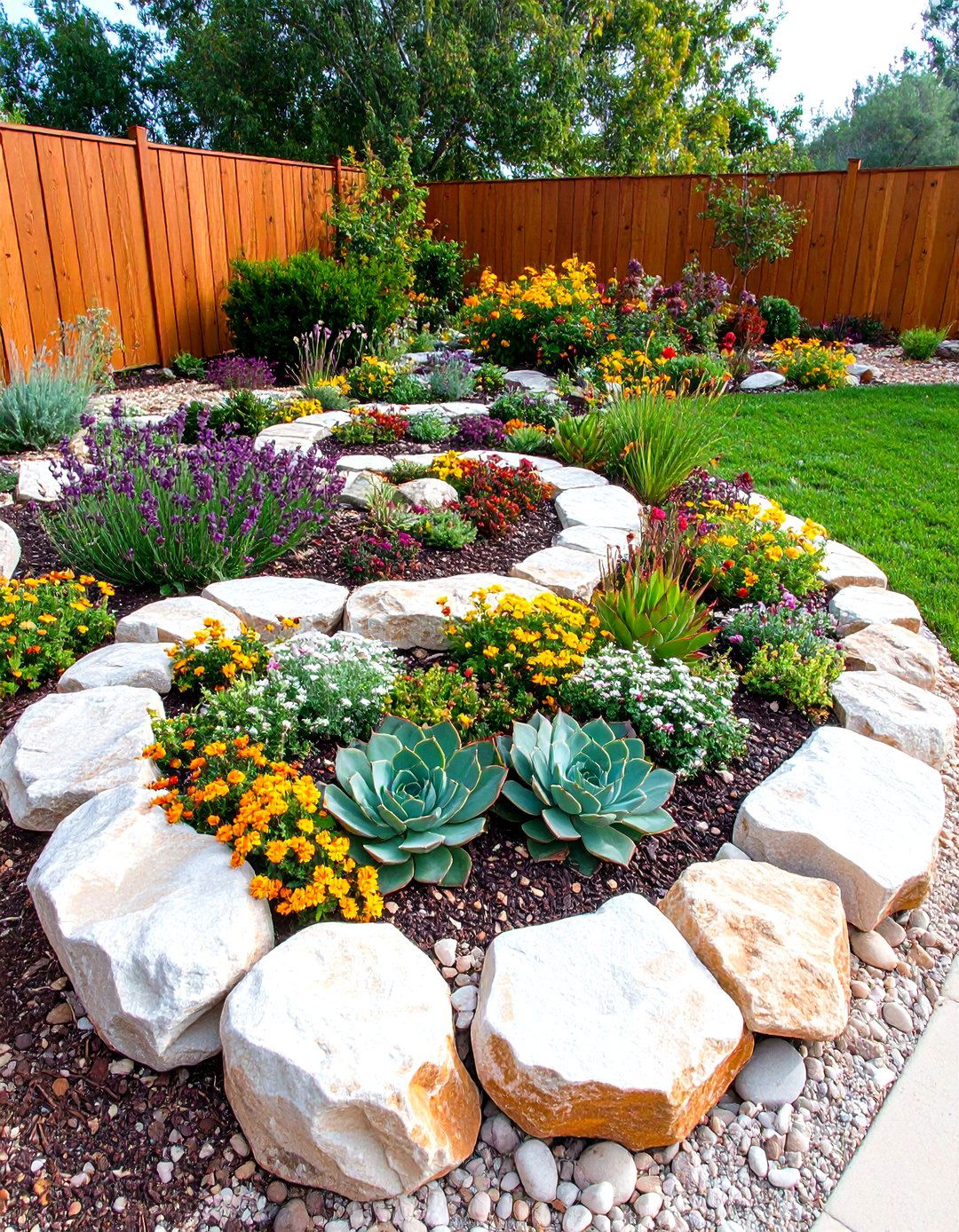 A Spiral Rock Garden for Pollinators - 30 layout pollinator garden design plans ideas