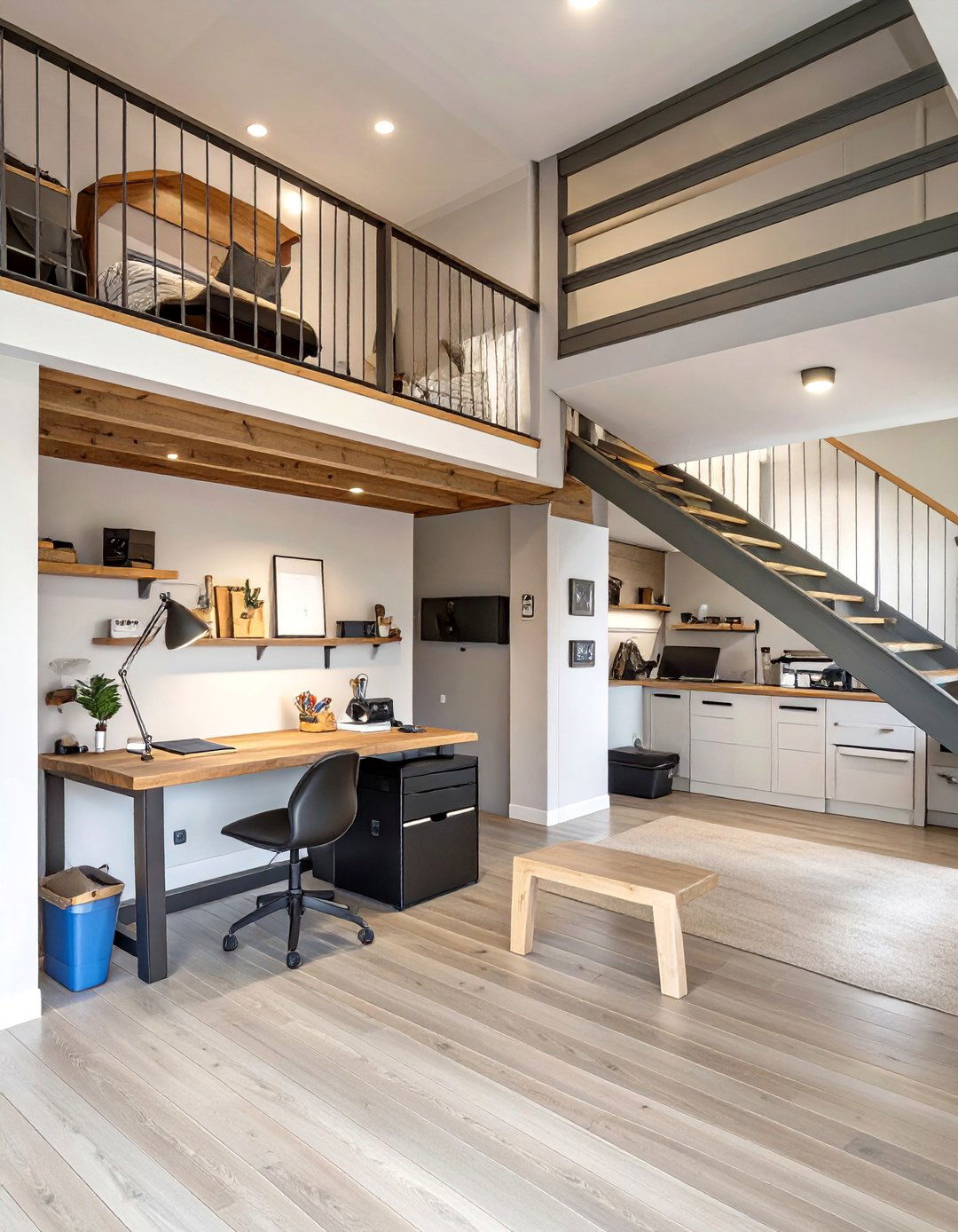 A Split Level Living and Work Space - 30 attached garage addition ideas
