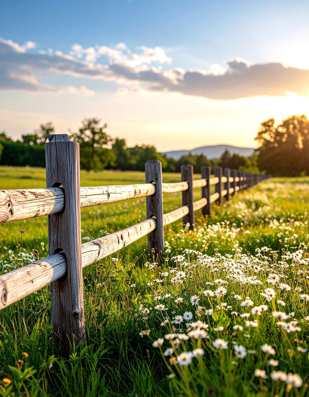 A Split Rail Wood Fence - 30 backyard fencing ideas
