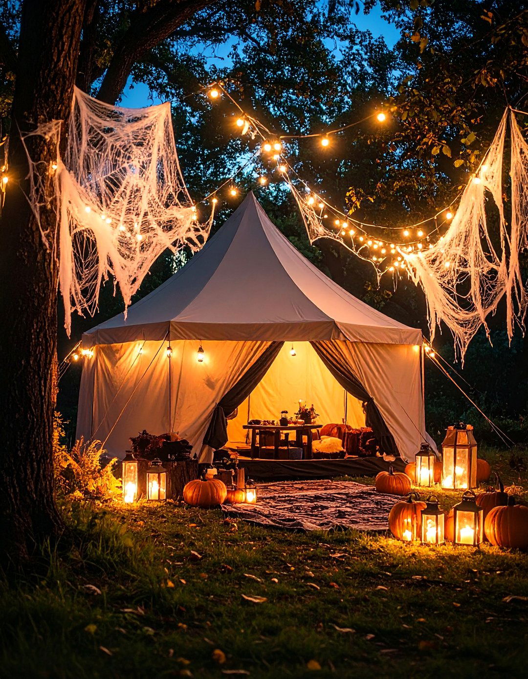 A Spooky Ghost Story Night - 30 backyard camping ideas