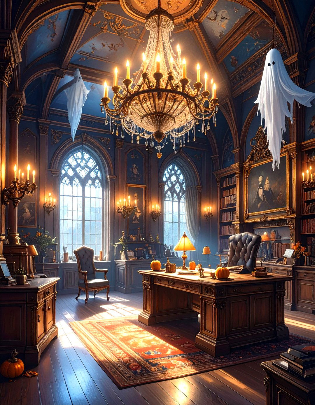 A Spooky Haunted Mansion - 30 office halloween ideas