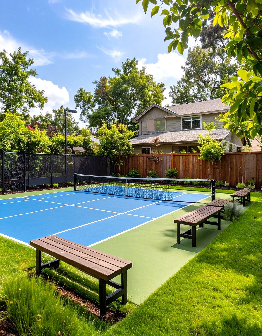 A Sports Court Backyard - 30 ideas for backyard