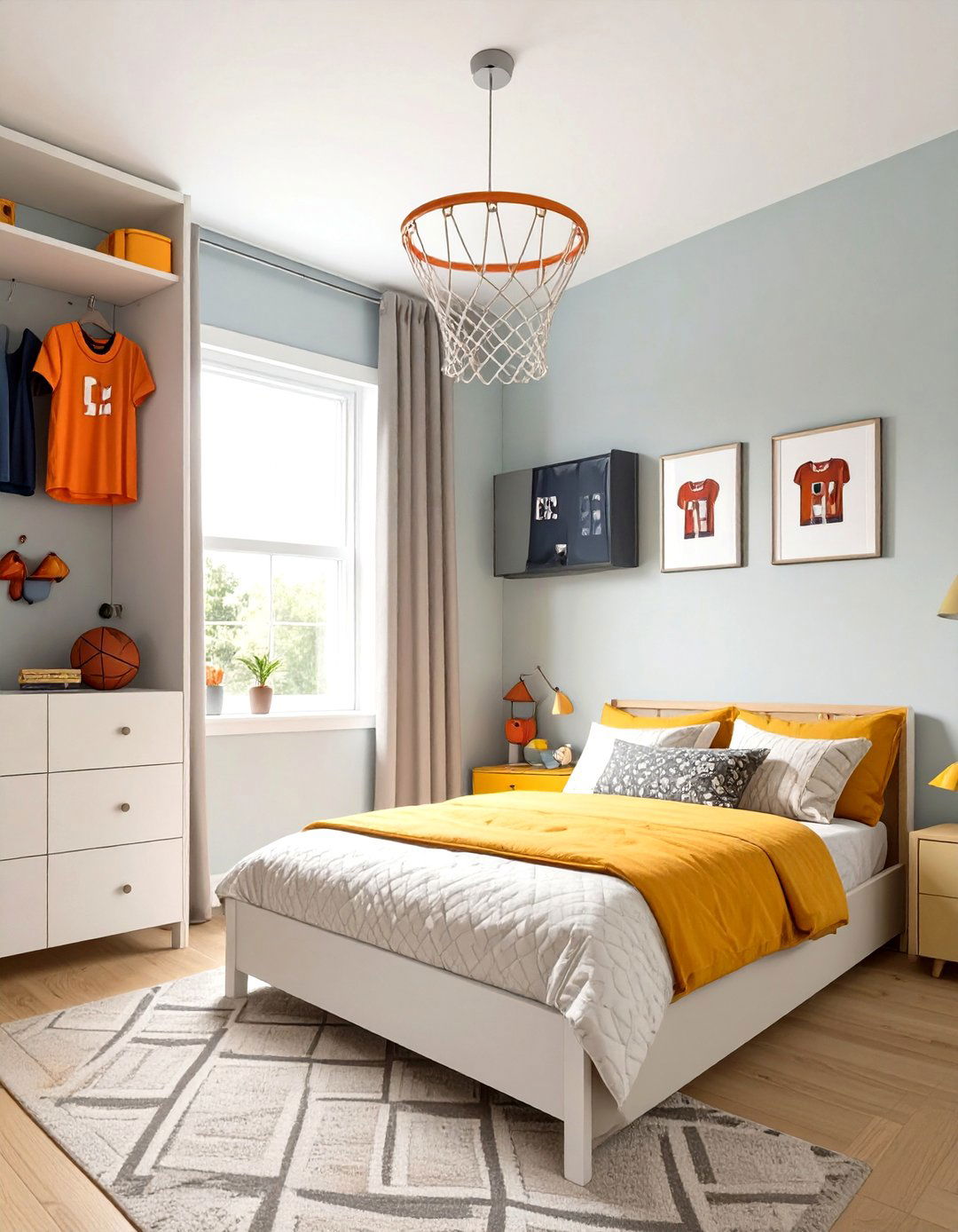 A Sports Fanatic Bedroom - 30 kids bedroom ideas