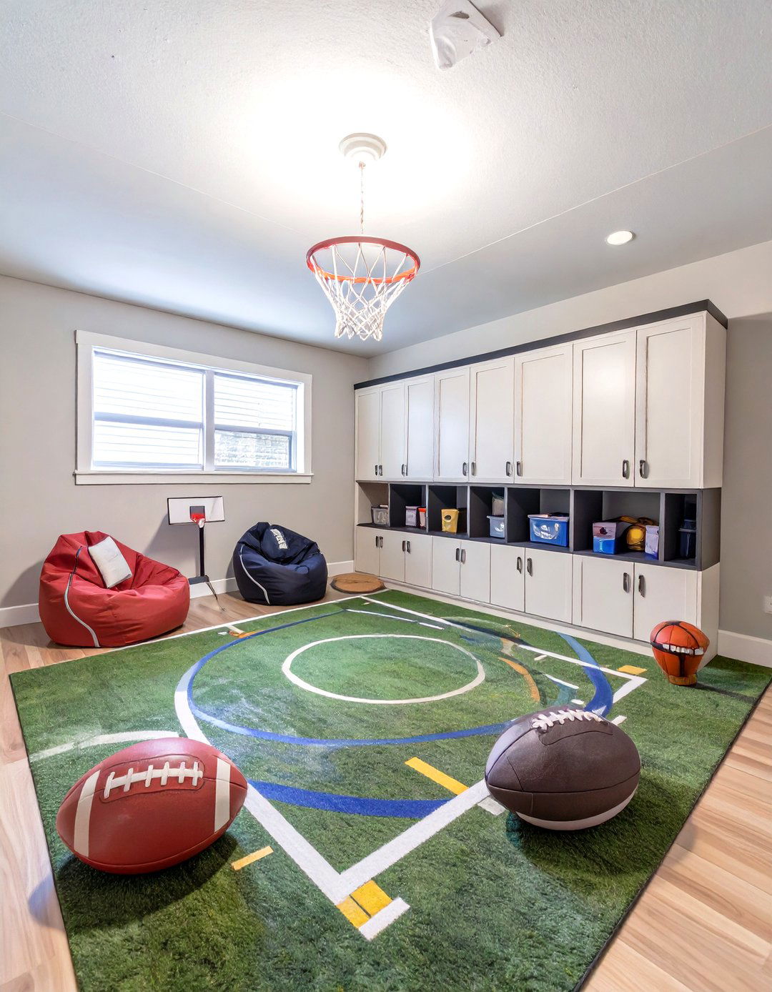 A Sports Fanatic Playroom - 30 basement playroom ideas