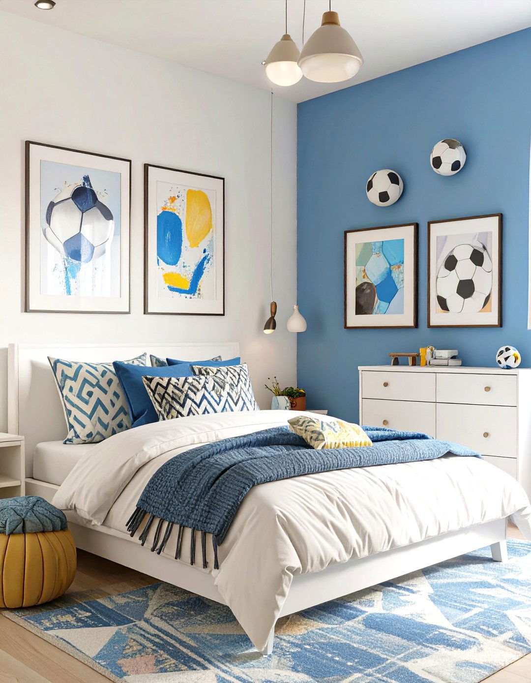 A Sports Themed Room with Modern Touches - 30 tween girl bedroom ideas