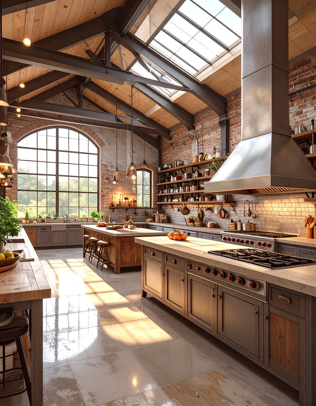A Sprawling Industrial Kitchen - 30 minecraft kitchen ideas