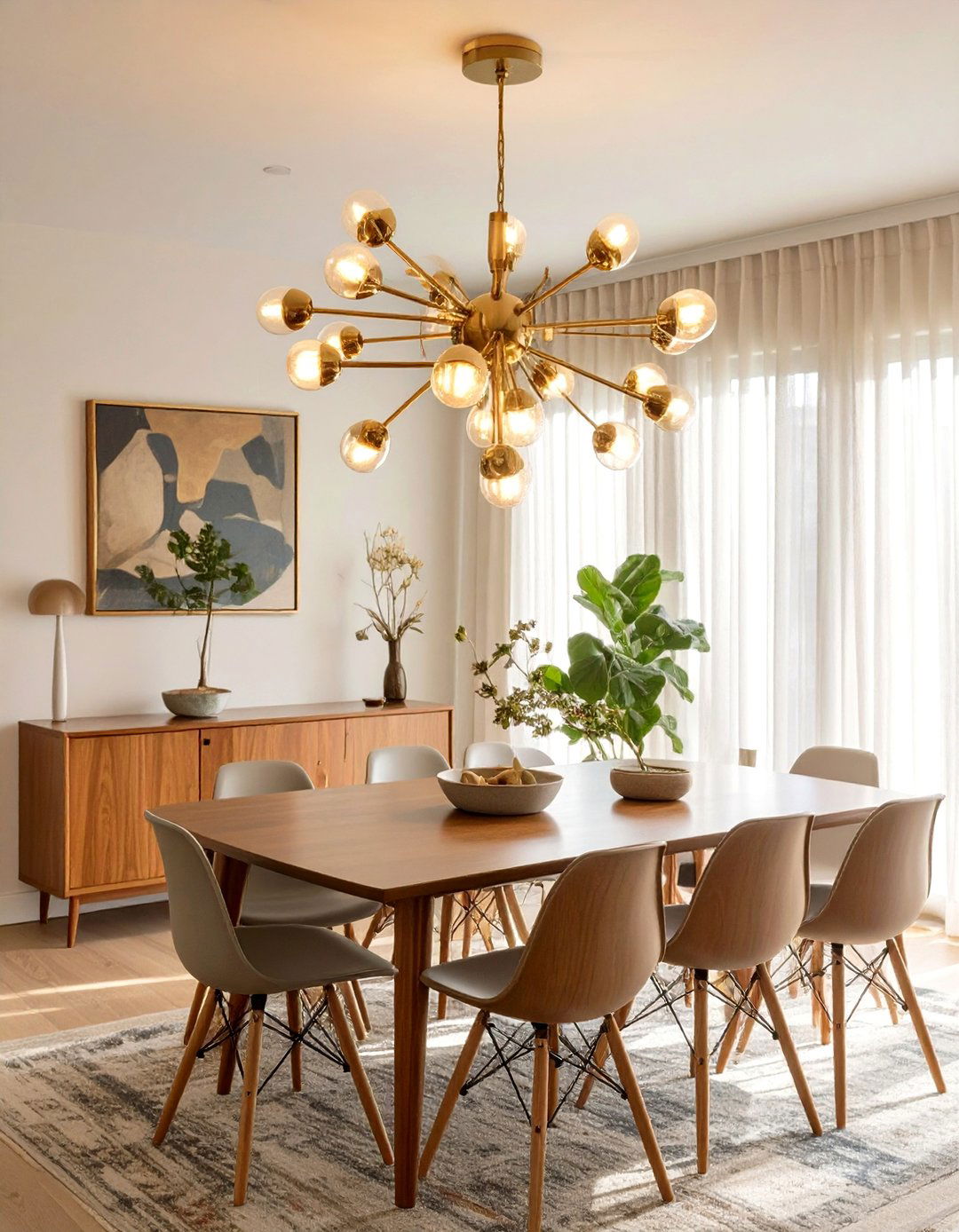 A Sputnik Chandelier for Mid Century Appeal - 30 best lighting for interior design ideas