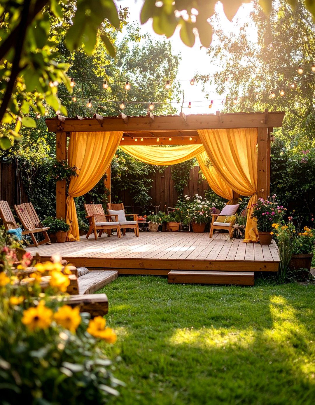 A Stage for Outdoor Performances - 30 backyard ideas for kids