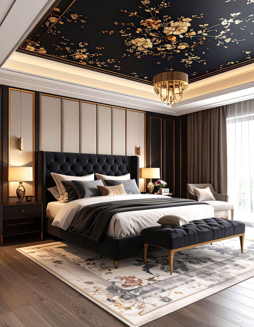 A Statement Ceiling with Wallpaper or Paint - 30 room decor inspo ideas