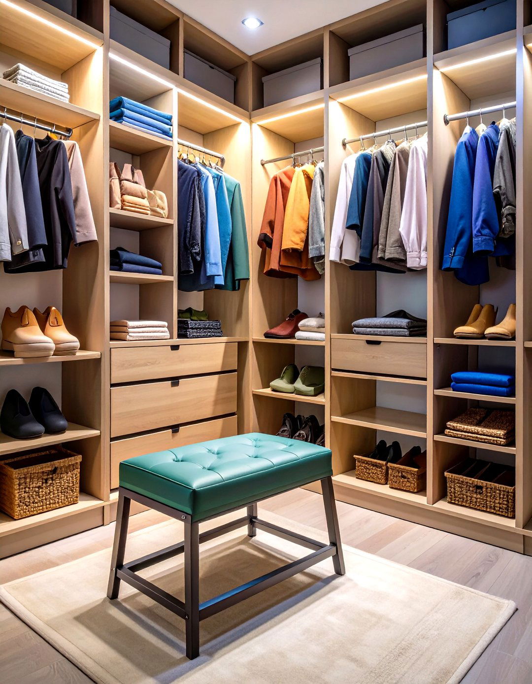 A Step Stool for Your Reach In Closet - 30 reach in closet ideas