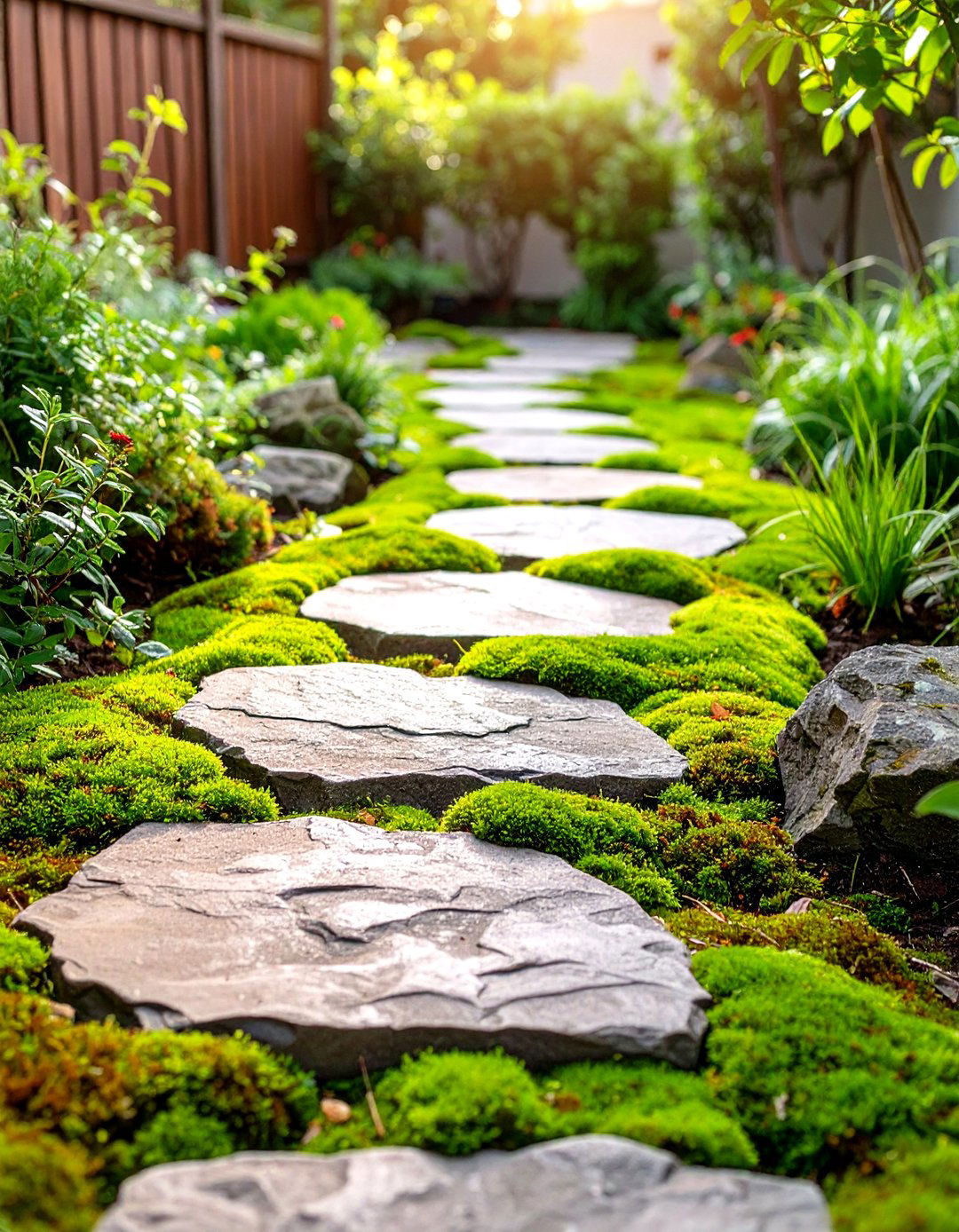 A Stepping Stone Pathway Through Your Garden - 30 tiny backyard ideas