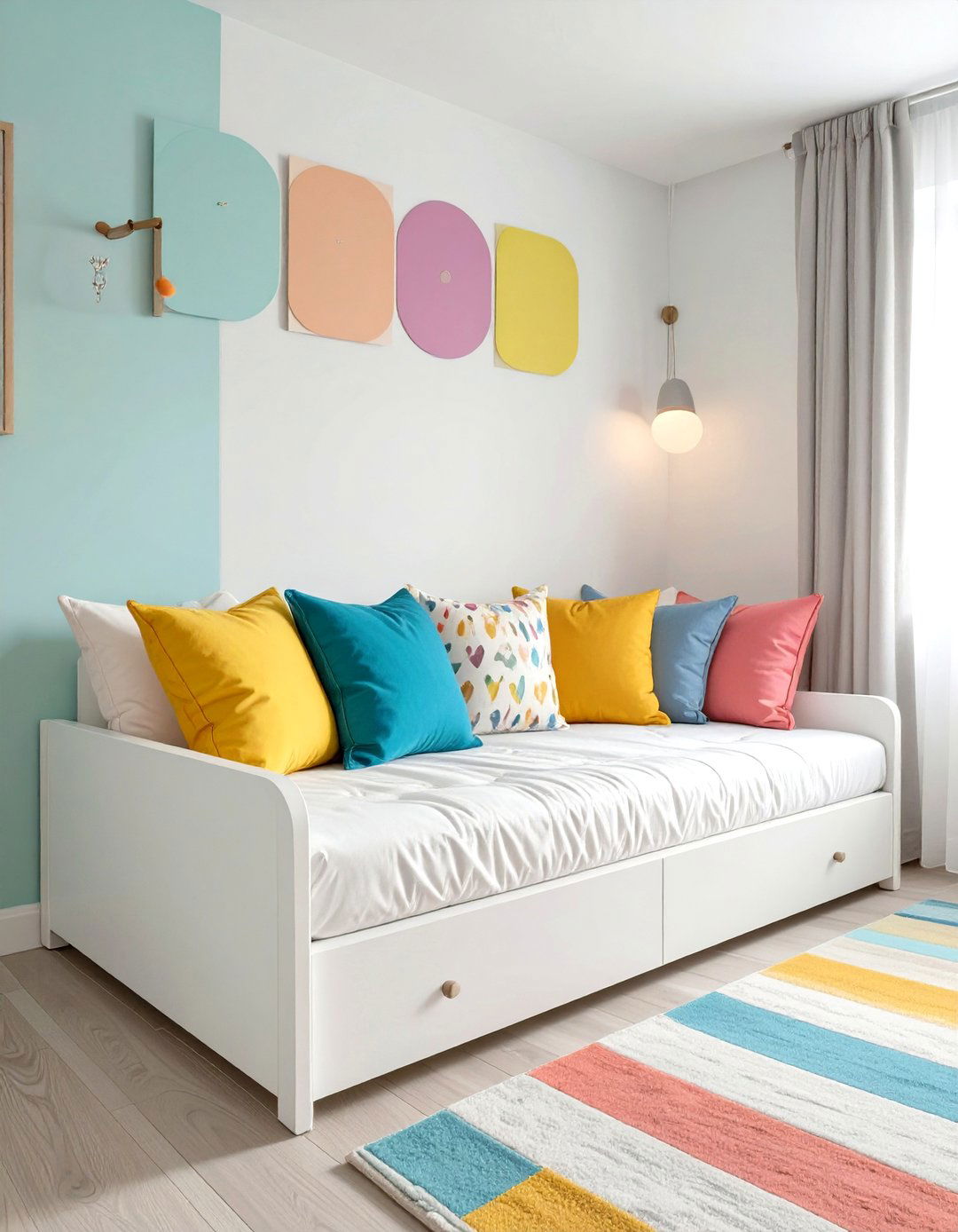 A Streamlined Daybed - 30 small kids bedroom ideas