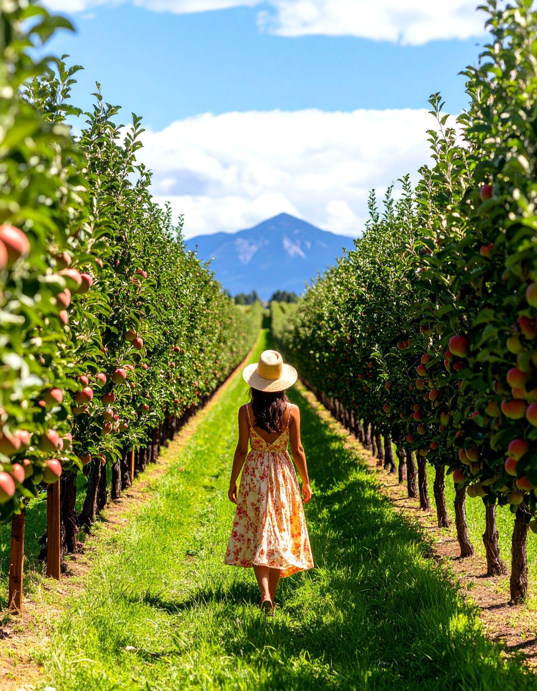 A Stroll Through an Orchard - 30 girl outdoor senior picture ideas
