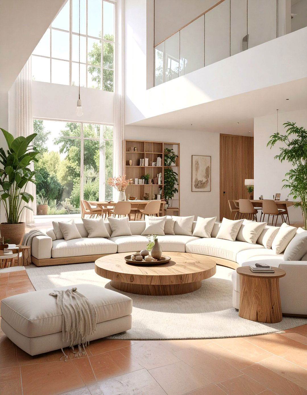 A Sunken Conversation Pit - 30 modern spanish style interior design ideas