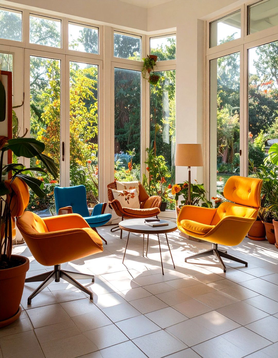 A Sunroom Featuring Iconic Chair Designs - 30 bauhaus interior design ideas