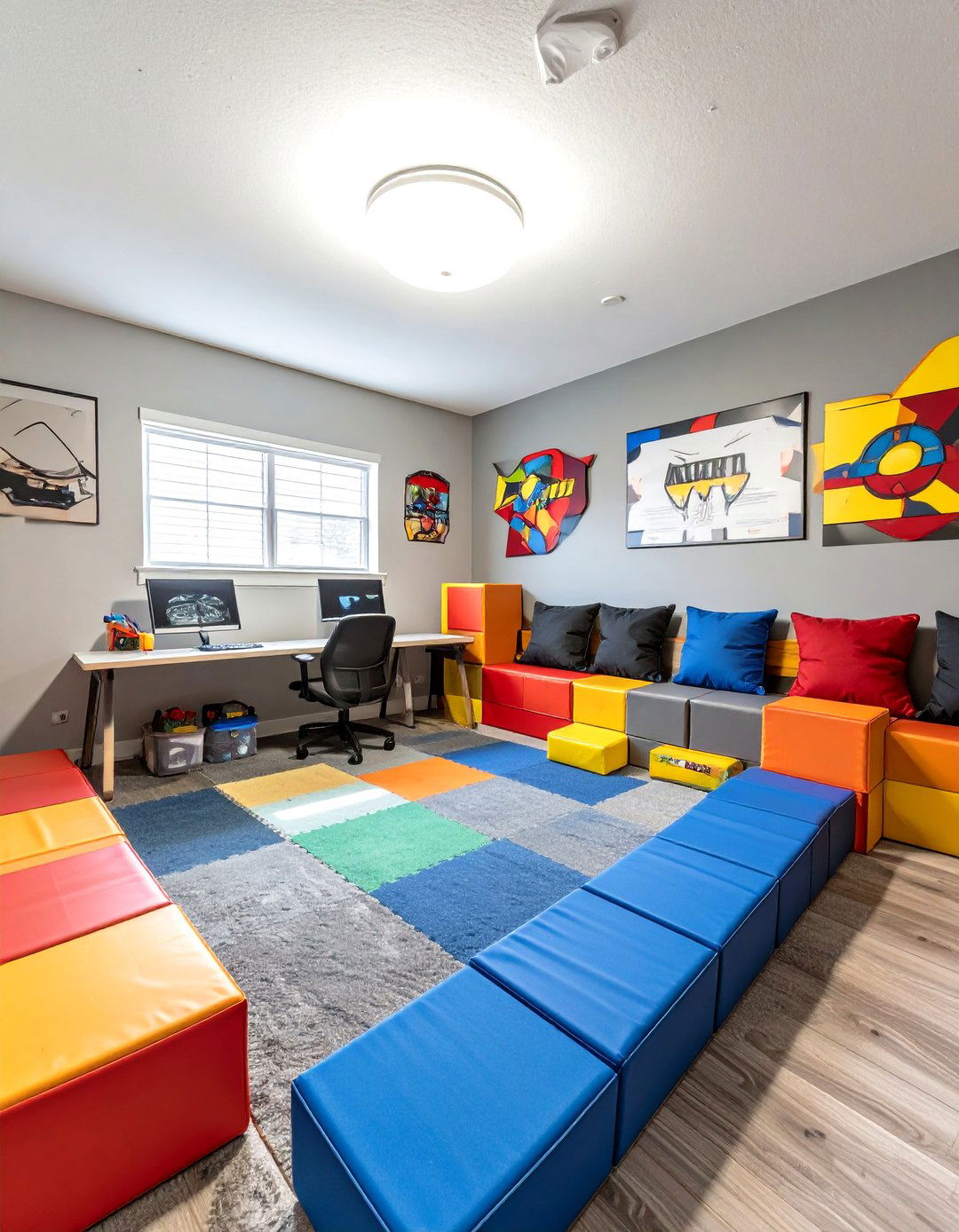 A Superhero Training Academy Playroom - 30 basement playroom ideas