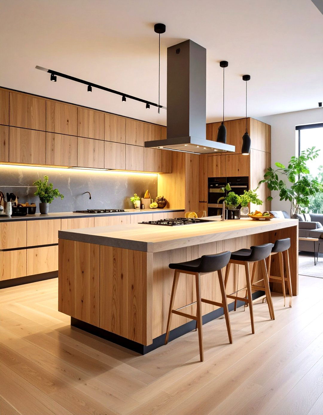 A Suspended or Floating Kitchen Bar - 30 kitchen bar ideas