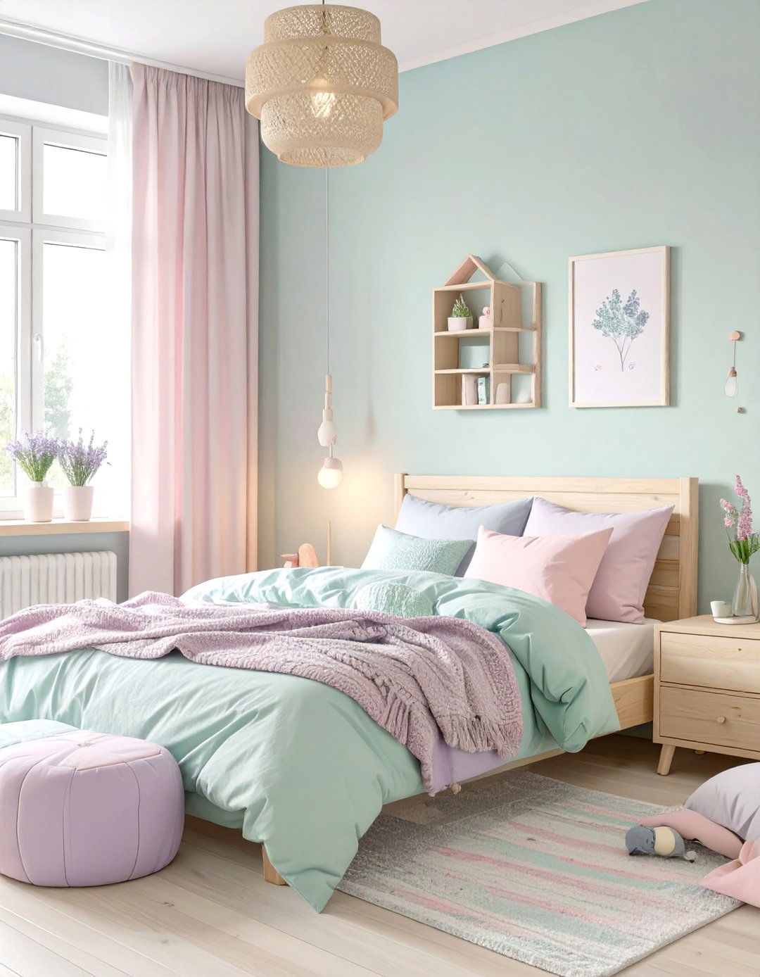 A Sweet Pastels Bedroom - 30 kids bedroom ideas
