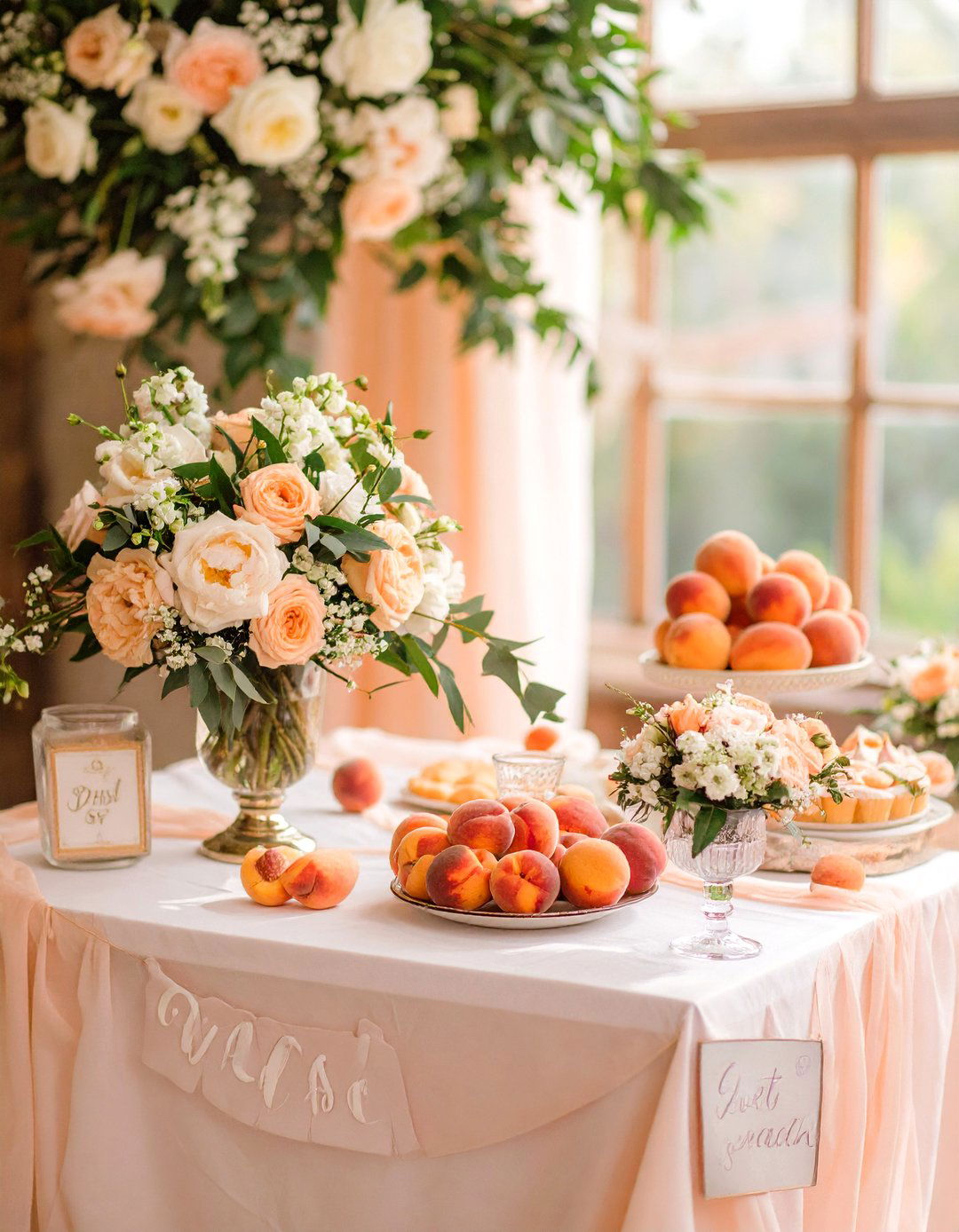 A Sweet as a Peach Baby Shower - 30 baby girl baby shower ideas