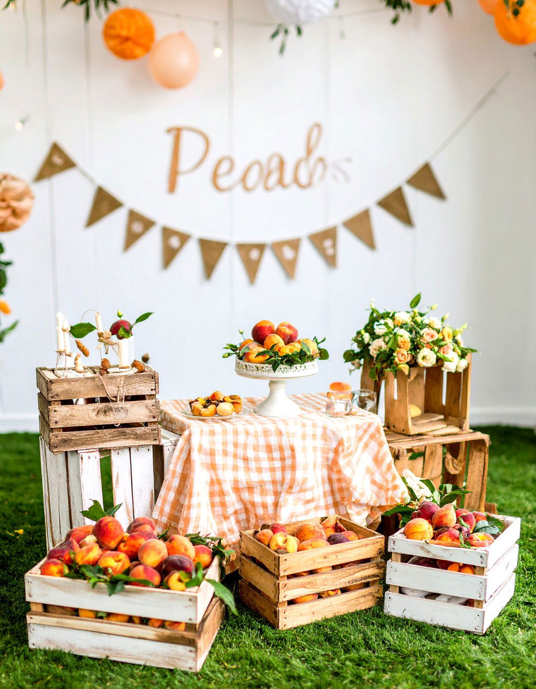 A Sweet as a Peach Shower - 30 girl baby shower ideas