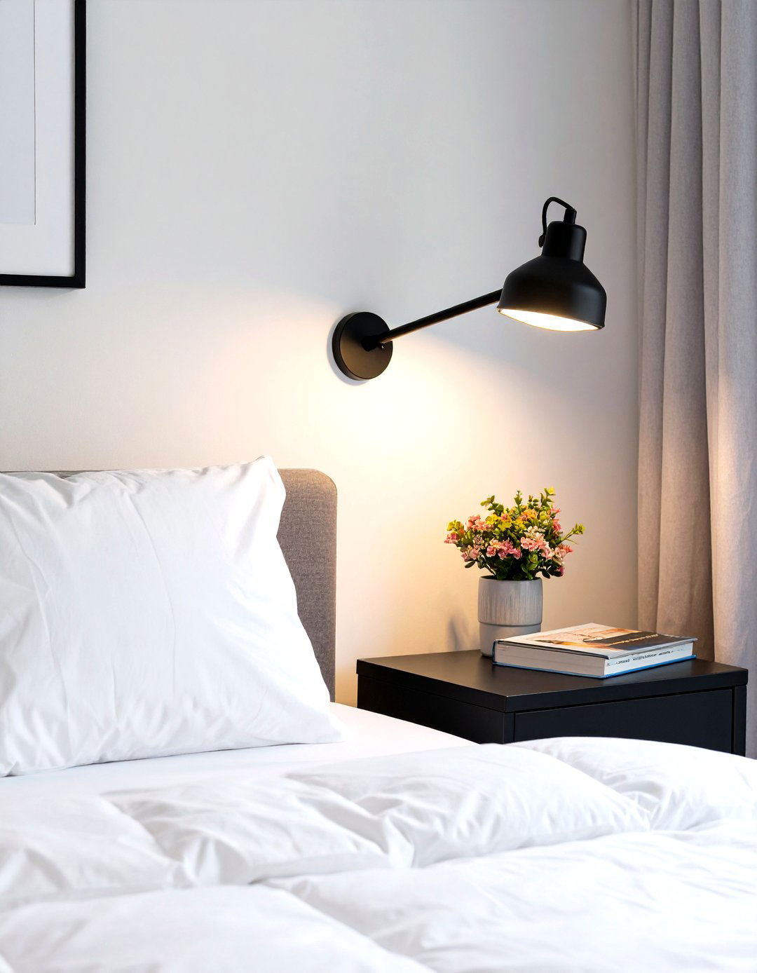 A Swing Arm Wall Sconce for Bedside Lighting - 30 tween girl room ideas