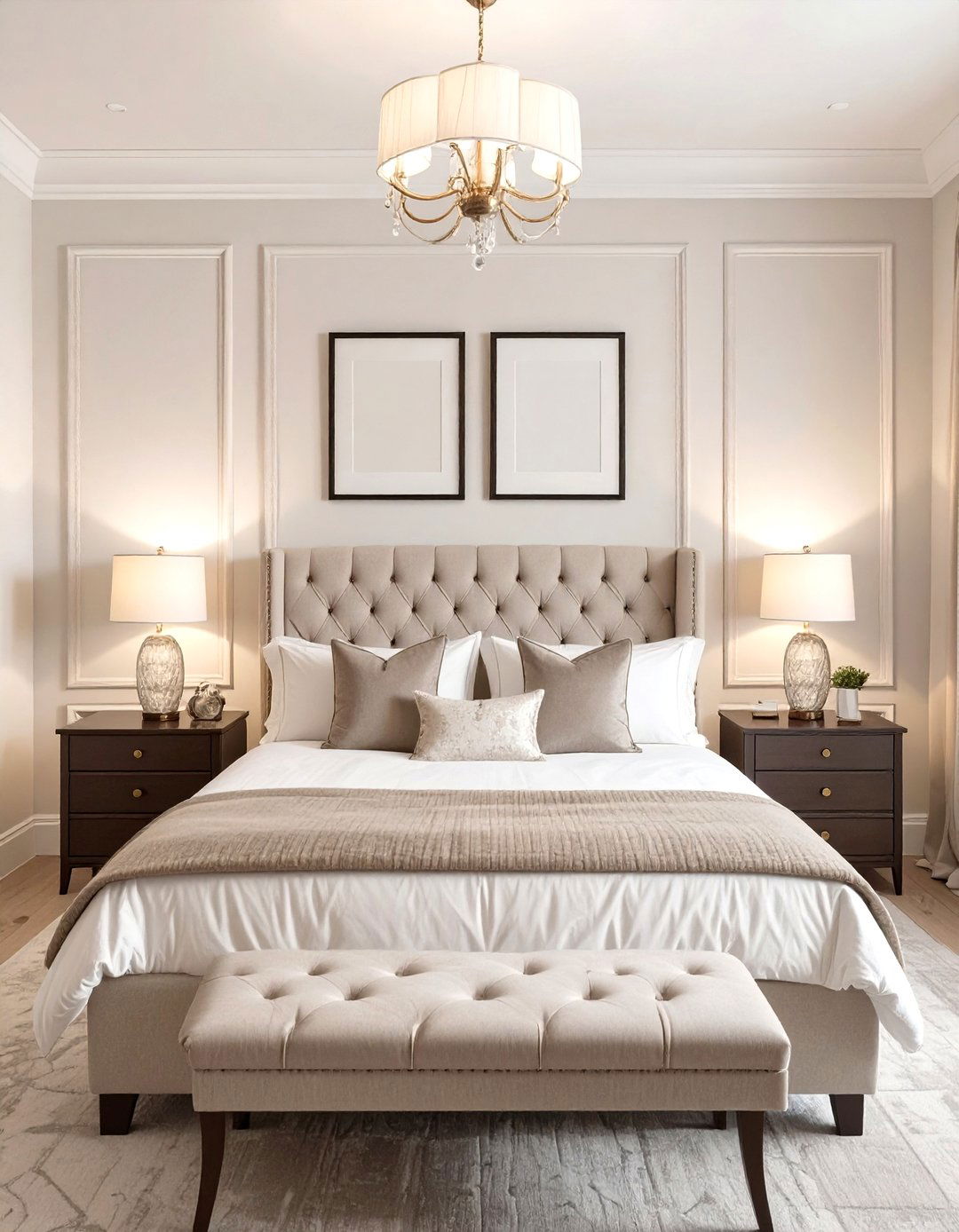 A Symmetrical Classic Bedroom - 30 master bedroom decorating ideas