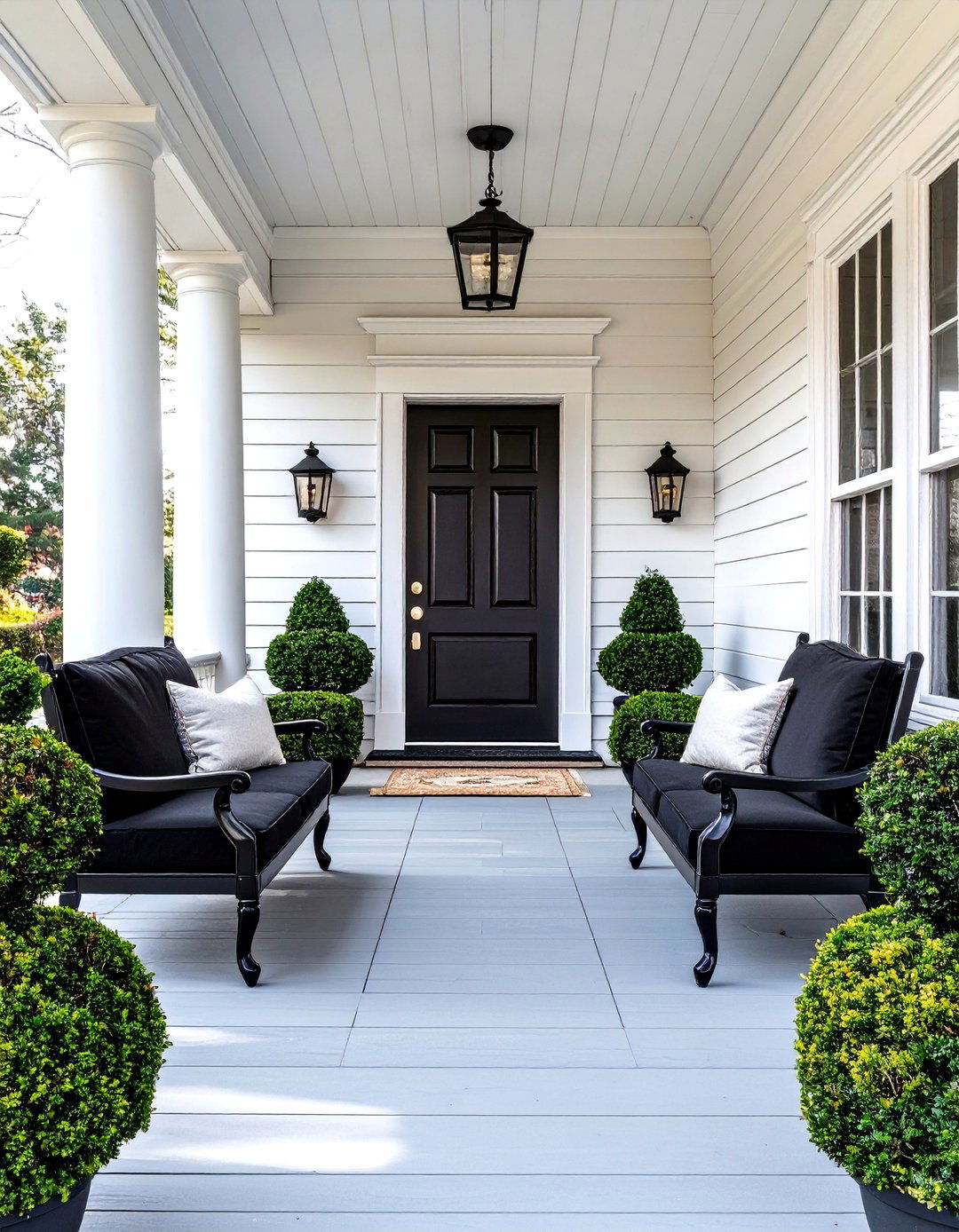 30 Long Front Porch Decorating Ideas for Your Home - We Love Home Blog