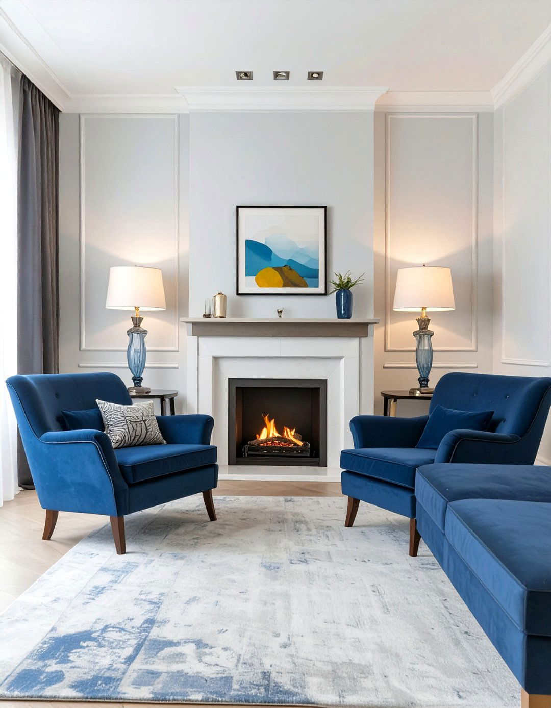 A Symmetrical and Balanced Layout - 30 apartment small living room ideas