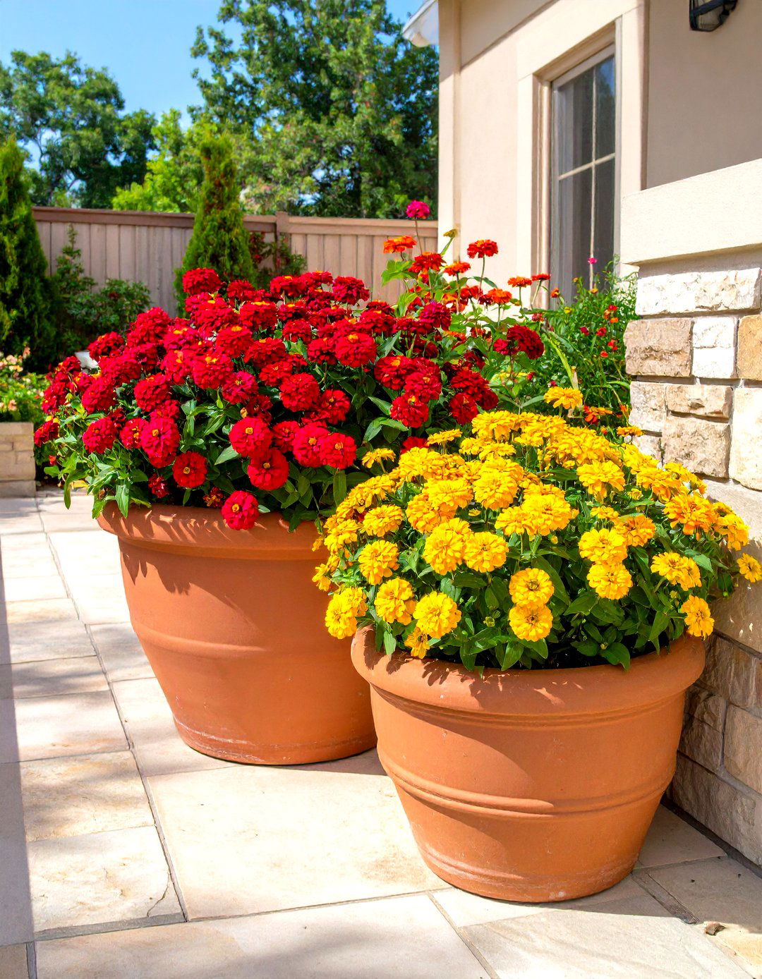 A Tall Zinnia Garden Backdrop - 30 zinnia garden ideas
